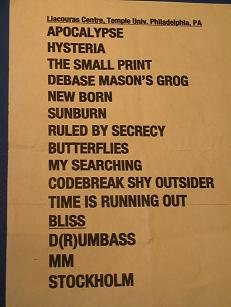 Muse Setlist